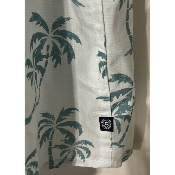 Chaps Ralph Lauren Shirt Men's XL Tropical Hawaiian AOP Palm Tree Beach - Picture 2 of 6